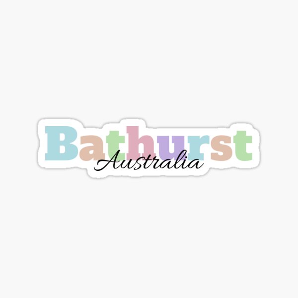 Bathurst Australia Travel Luggage Sticker