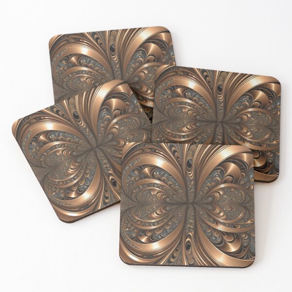 Item preview, Bronze Petal Fractal Symmetry designed and sold by Harmonic_Layers.
