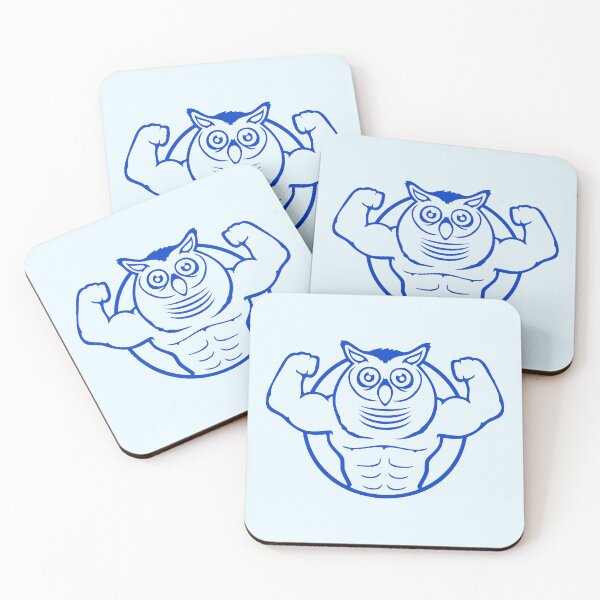 Item preview, Owl Bodybuilder Muscles Biceps Poses Gym Rat Cool designed and sold by shirt-o-mat.