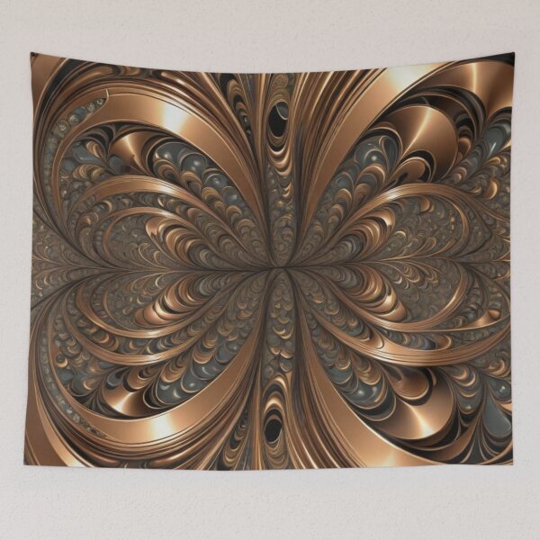 Item preview, Bronze Petal Fractal Symmetry designed and sold by Harmonic_Layers.