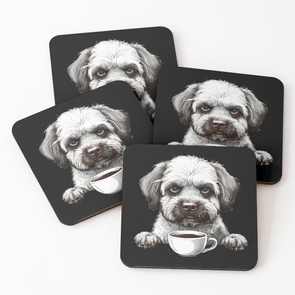 Item preview, Dog, Grumpy until Caffeinated  designed and sold by Lhdigitaldesign.