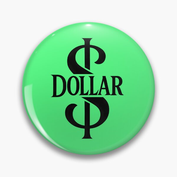 Aperçu de l'œuvre Conception typographique noire minimaliste avec symbole du dollar créée et vendue par ExploreAura Studio.