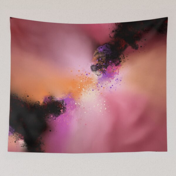 Item preview, Dust In The Wind - Pink Orange Abstract designed and sold by Joey Santiago.