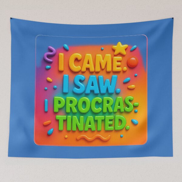 Item preview, Seen, come... and postponed – Humorous statement designed and sold by Girih.