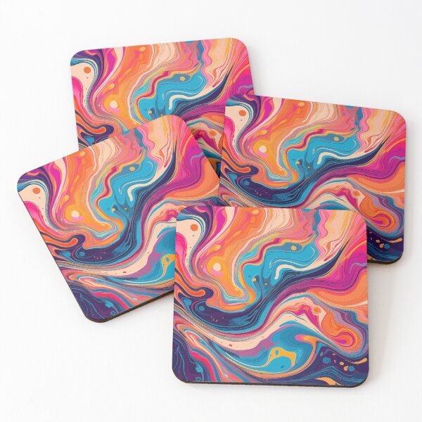Item preview, Colorful Swirl Symphony - Abstract Fluid Art designed and sold by Patternair.