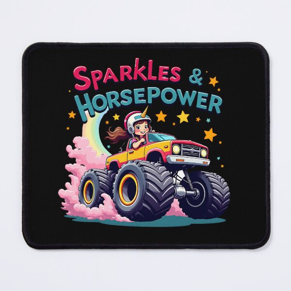 Item preview, Sparkles & Horsepower – Colorful Girl Power Design designed and sold by Fragy72.