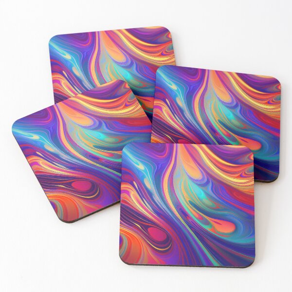 Artikelvorschau, Psychedelische Wellen - mutiges abstraktes Design entworfen und verkauft von Patternair.