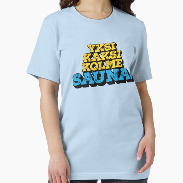 Aperçu de l'œuvre Yksi Kaksi Kolme Sauna de Bara Bada Bastu - Kaj - Eurovision Suède - Concours Eurovision de la chanson 2025 - ESC2025 - ESC25 - Bâle créée et vendue par Vision-Tees.