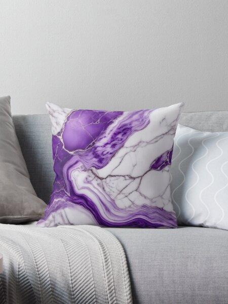 Item preview, Luxurious White And Purple Marble designed and sold by Green-Anchor.
