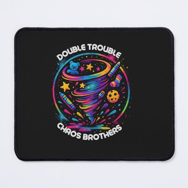 Aperçu de l'œuvre T-shirt graphique humoristique pour enfants avec badge tornade et chaos coloré, style graffiti néon créée et vendue par Merchdusa.