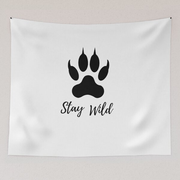 Item preview, Stay Wild - Hand-Drawn Wilderness Skull Art designed and sold by WildPetal.