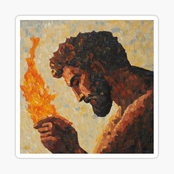 Item preview, Hephaestus | Post-impressionist painting style designed and sold by ComicsFactory.