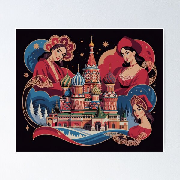 Item preview, "Seductive Russia: Mystical Beauty Meets Tempting Allure" designed and sold by Fruzbt.