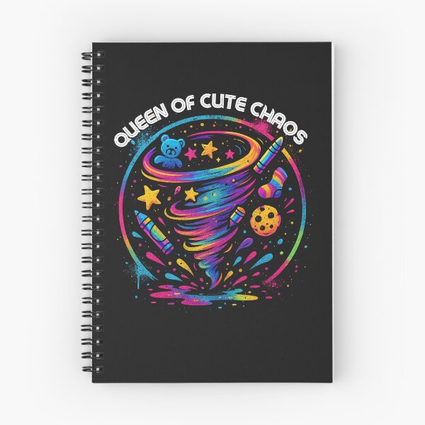 Item preview, Colorful Chaos Tornado Badge Funny queen of chaos Cartoon Tee Neon Graffiti Style designed and sold by Merchdusa.