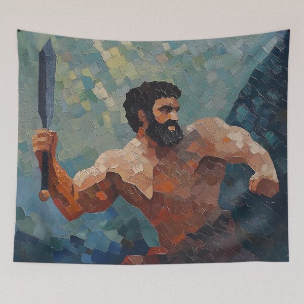 Item preview, Heracles | Post-impressionist painting style designed and sold by ComicsFactory.