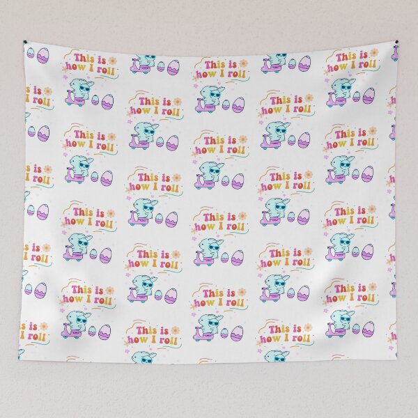 Item preview, HAPPY EASTER EGGS BUNNY SCOOTER ROLL designed and sold by Shelbineshop.