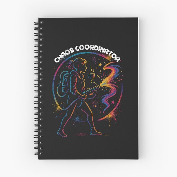 Item preview, Chaos Coordinator Badge Funny Mom Shirt Neon Ghostbuster Graffiti Design Parenting Humor designed and sold by Merchdusa.