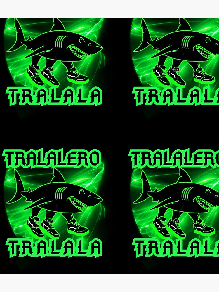 Funny Meme Glowing Shark Bootleg  TRALALERO Tralala Backpack