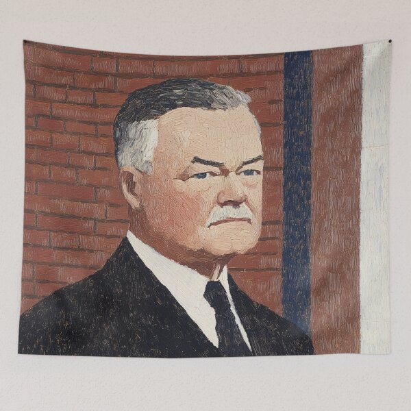 Item preview, Herbert Hoover | Post-impressionist painting style designed and sold by ComicsFactory.