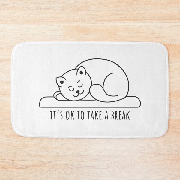 Item preview, It's Okay to take a break, cute sleeping cat designed and sold by CHERRY--SHOP.