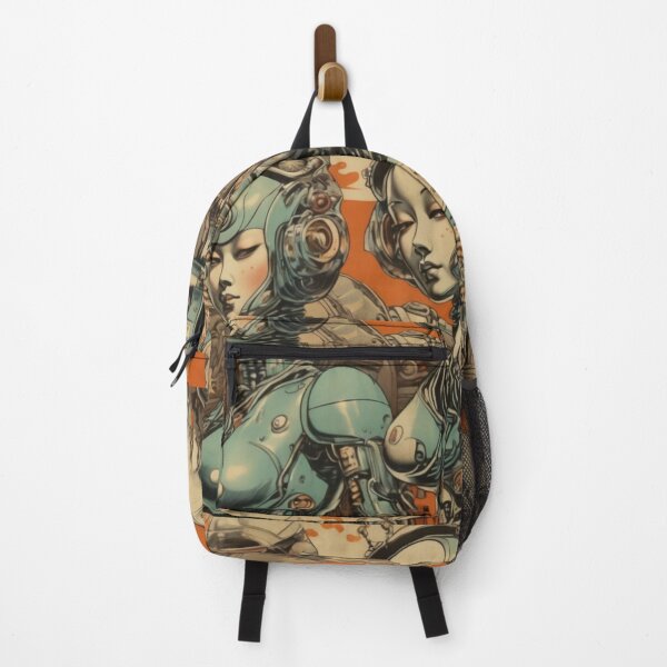 Item preview, Robot Love Retro Mid-century Imitation Japanese Erotic Art | #211 designed and sold by NickWhittleArt.
