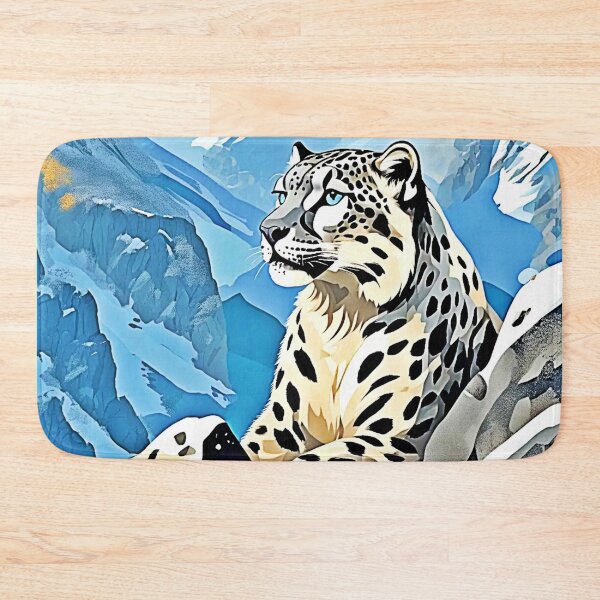 Item preview, Wild Snow Leopard Design designed and sold by Health And Fitness Posts e-Store.