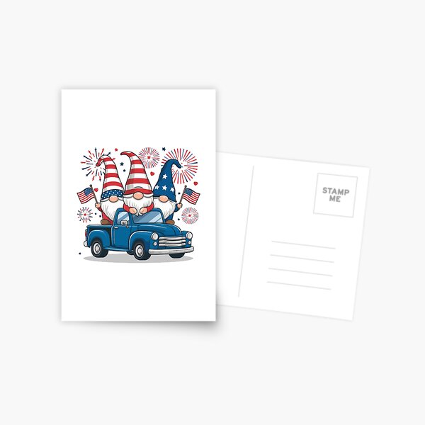Item preview, Three gnomes 4th of july  designed and sold by jkrphoto.