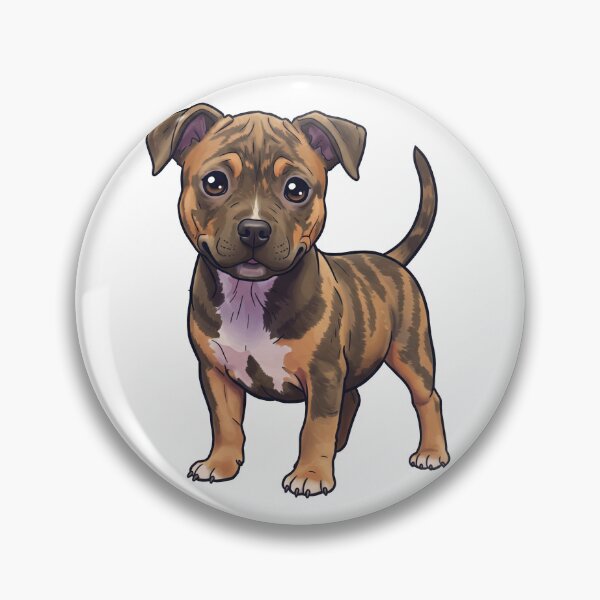Artikelvorschau, Niedlicher Staffy-Welpe der Karikatur entworfen und verkauft von MAF_Merch.