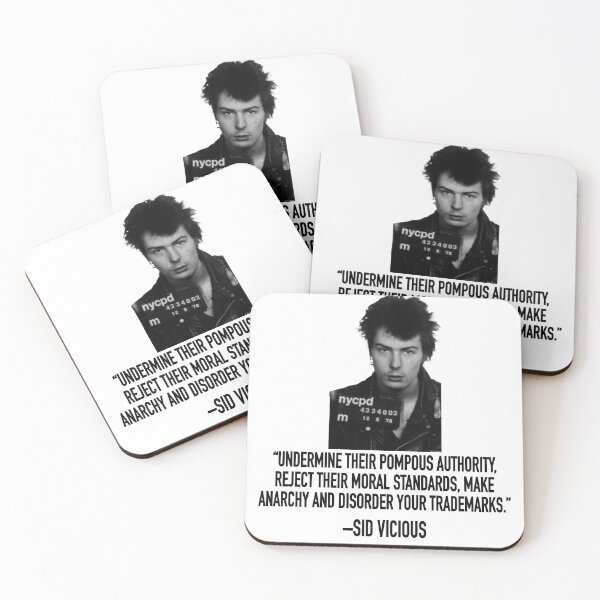 Item preview, SID VICIOUS with quote designed and sold by AltPunkDesigns.