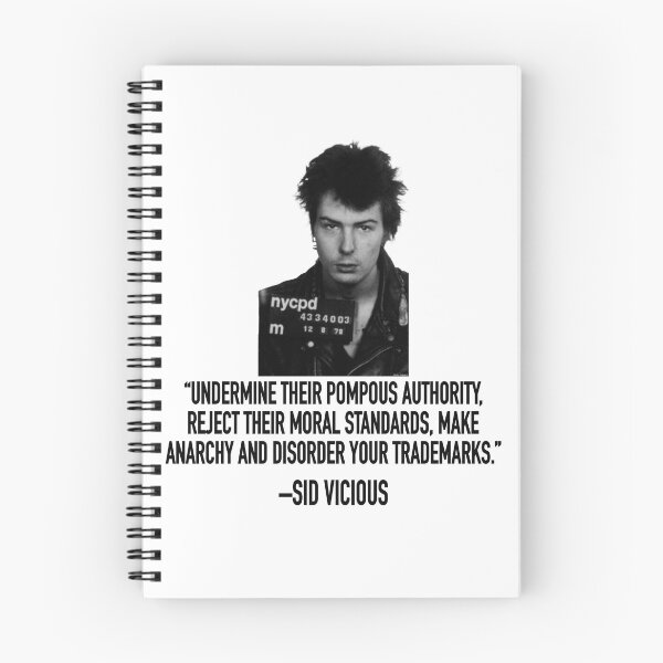 Item preview, SID VICIOUS with quote designed and sold by AltPunkDesigns.