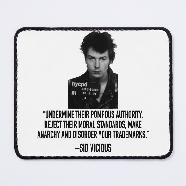 Item preview, SID VICIOUS with quote designed and sold by AltPunkDesigns.