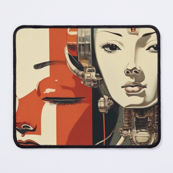 Item preview, Robot Love Retro Mid-century Imitation Japanese Erotic Art | #213 designed and sold by NickWhittleArt.