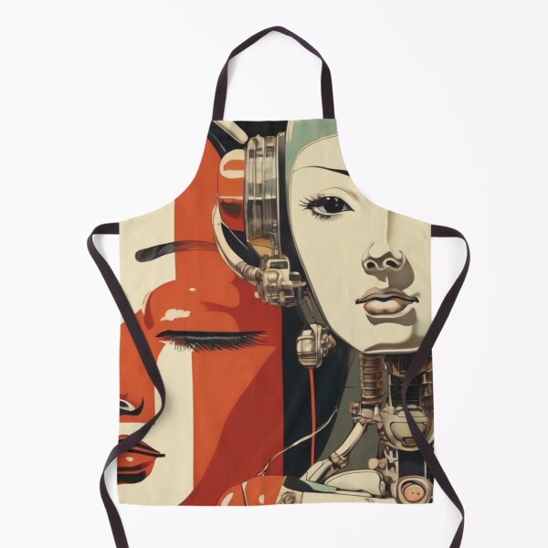 Item preview, Robot Love Retro Mid-century Imitation Japanese Erotic Art | #213 designed and sold by NickWhittleArt.