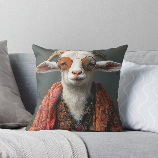 Item preview, Cool Hippie Fashion Goat - Animal Art designed and sold by Chrisjeffries24.