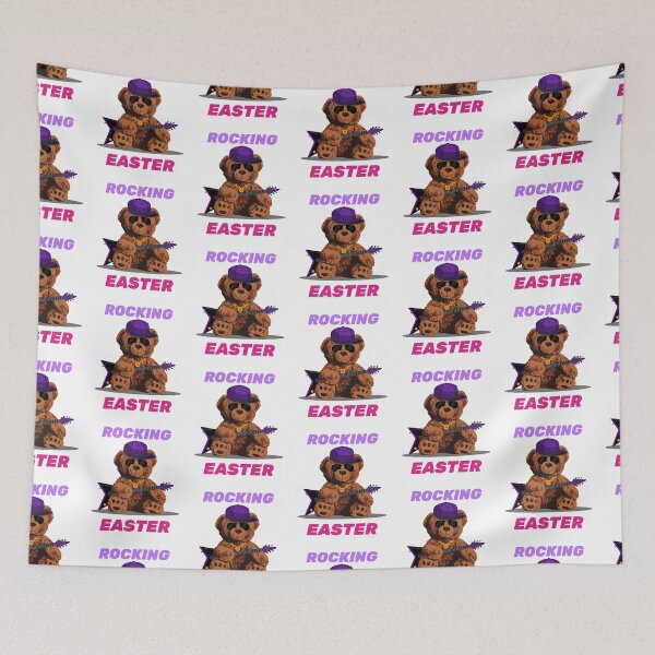 Item preview, HAPPY EASTER ROCK AND ROLL PURPLE GUITAR  designed and sold by Shelbineshop.
