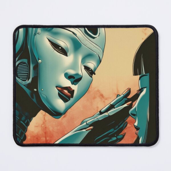Item preview, Robot Love Retro Mid-century Imitation Japanese Erotic Art | #214 designed and sold by NickWhittleArt.