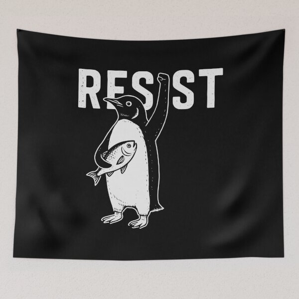 Item preview, Resist Penguin designed and sold by varioarts.