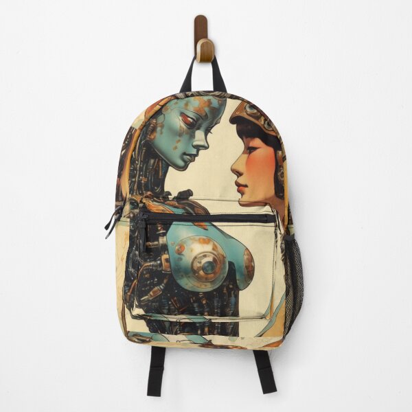 Item preview, Robot Love Retro Mid-century Imitation Japanese Erotic Art | #215 designed and sold by NickWhittleArt.