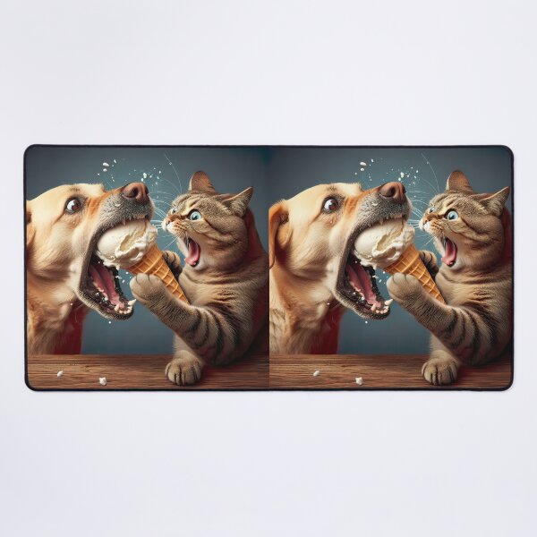 Item preview, How Pets Share Ice Cream designed and sold by CarolM.