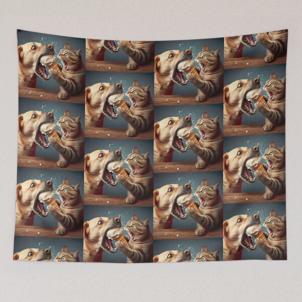 Item preview, How Pets Share Ice Cream designed and sold by CarolM.