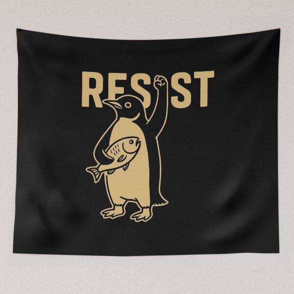 Item preview, Resist Penguin designed and sold by varioarts.
