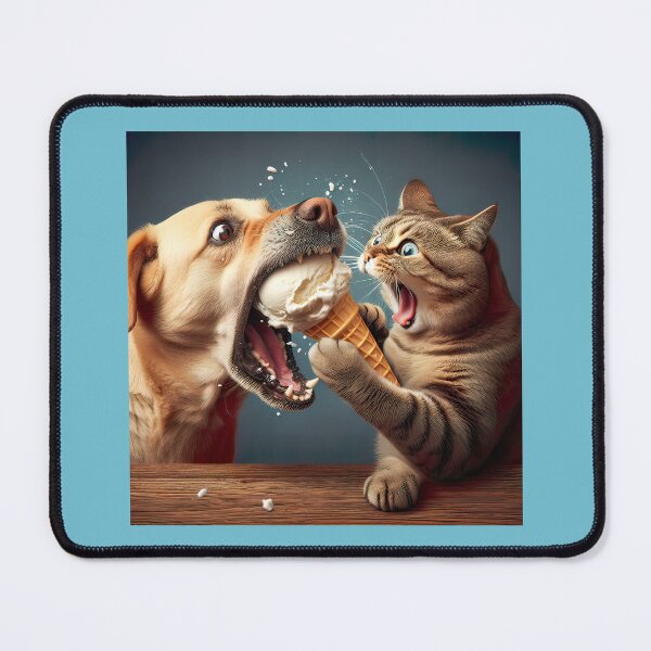 Item preview, How Pets Share Ice Cream designed and sold by CarolM.