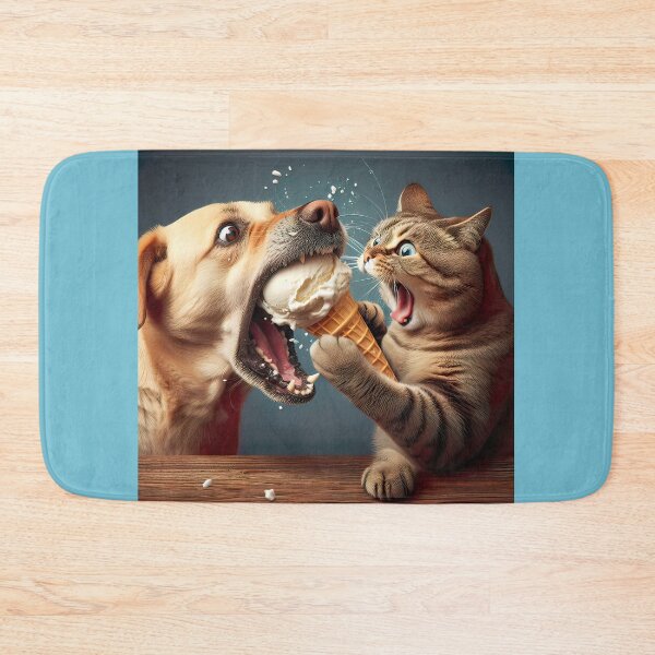 Item preview, How Pets Share Ice Cream designed and sold by CarolM.