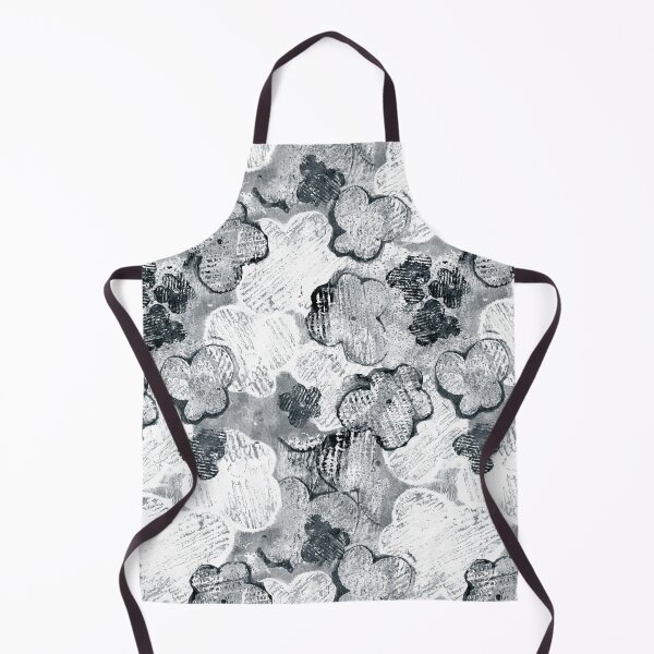 Item preview, Textured grayscale monoprint blossoms designed and sold by kobyakov.