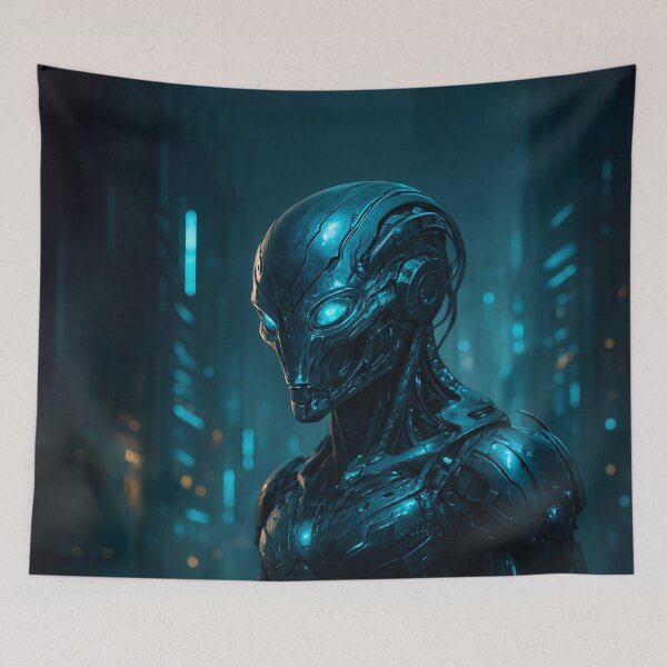Item preview, Futuristic Tech Alien Lifeform – Realistic Sci-Fi Creature Design designed and sold by PrometheusStyle.