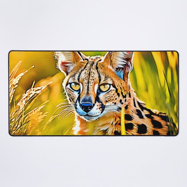 Item preview, African Savannah Serval Wildcat Look Design designed and sold by Health And Fitness Posts e-Store.