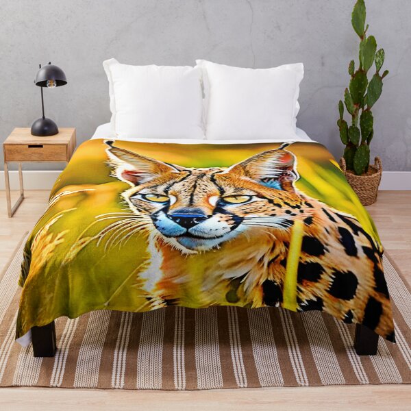Item preview, African Savannah Serval Wildcat Look Design designed and sold by Health And Fitness Posts e-Store.