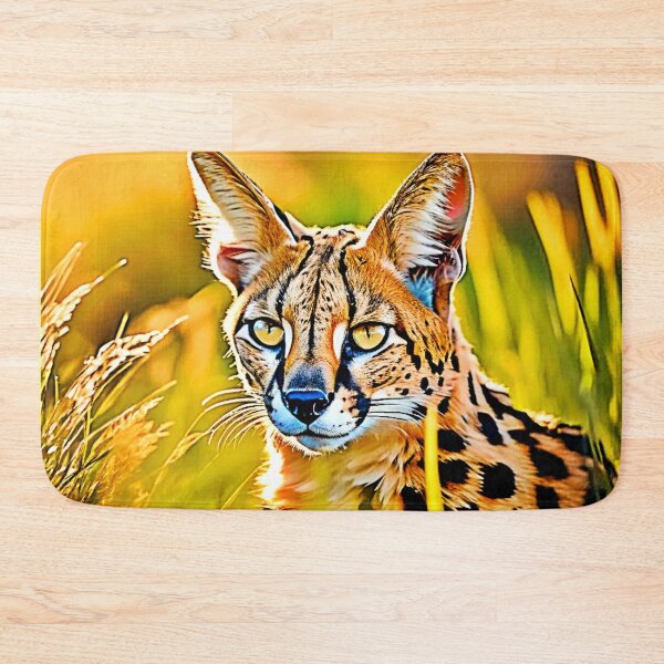 Item preview, African Savannah Serval Wildcat Look Design designed and sold by Health And Fitness Posts e-Store.