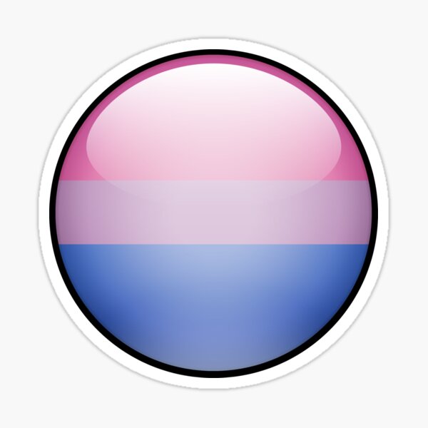 Bisexual Skeuomorphic Blob Sticker