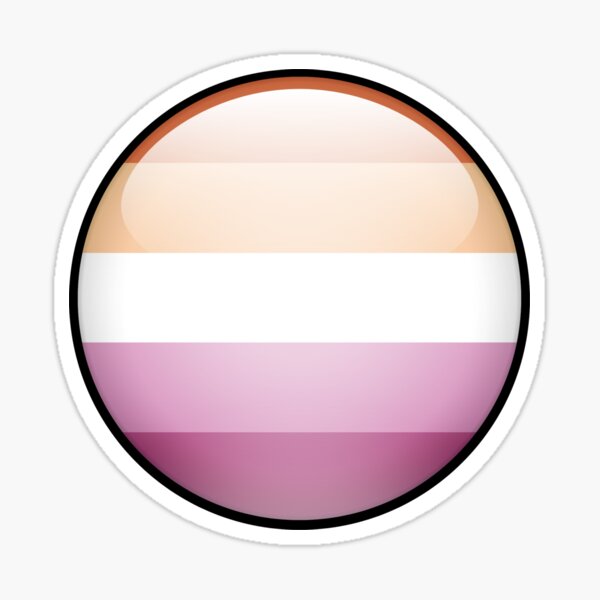 Lesbian Skeuomorphic Blob Sticker